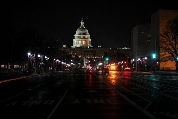 A road leading to the U.S. Capitol in Washington, DC, as U.S. President Donald Trump is impeached for a second time, 13 January 2021. A road leading to the U.S. Capitol in Washington, DC, as U.S. President Donald Trump is impeached for a second time, 13 January 2021. - Sputnik International