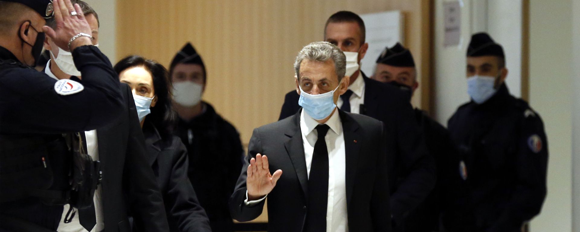 Former French President Nicolas Sarkozy arrives at the courtroom Monday, Dec. 7, 2020 in Paris Former French President Nicolas Sarkozy arrives at the courtroom Monday, Dec. 7, 2020 in Paris - Sputnik International, 1920, 02.03.2021