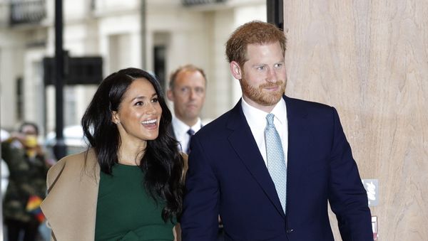 Britain's Prince Harry and Meghan, the Duke and Duchess of Sussex arrive to attend the WellChild Awards Ceremony in London, Tuesday, 15 October 2019. - Sputnik International