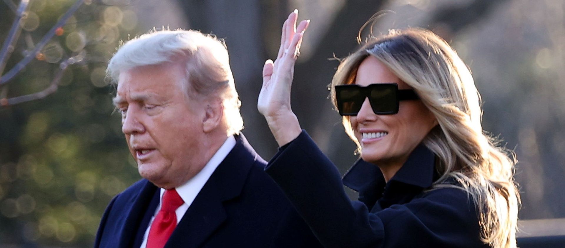 U.S. President Donald Trump and first lady Melania Trump depart for holiday travel to Florida from the White House in Washington, U.S. December 23, 2020 U.S. President Donald Trump and first lady Melania Trump depart for holiday travel to Florida from the White House in Washington, U.S. December 23, 2020 - Sputnik International, 1920, 27.01.2021