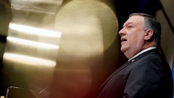 Secretary of State Mike Pompeo speaks at the National Press Club in Washington, DC, U.S., January 12, 2021 - Sputnik International