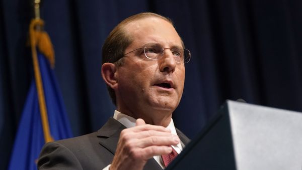 Health and Human Services Secretary Alex Azar speaks during a news conference on Operation Warp Speed and COVID-19 vaccine distribution, Tuesday, Jan. 12, 2021, in Washington - Sputnik International