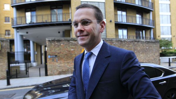 Chief executive of News Corporation Europe and Asia, James Murdoch arrives at News International headquarters in London, Tuesday, July 19, 2011. Rupert Murdoch, his son James and the media mogul's former top U.K. newspaper chief, Rebekah Brooks, face a grilling from lawmakers Tuesday about the intensifying phone hacking scandal, which has spread from their media empire, to the top ranks of the police and even the British prime minister's office.  - Sputnik International