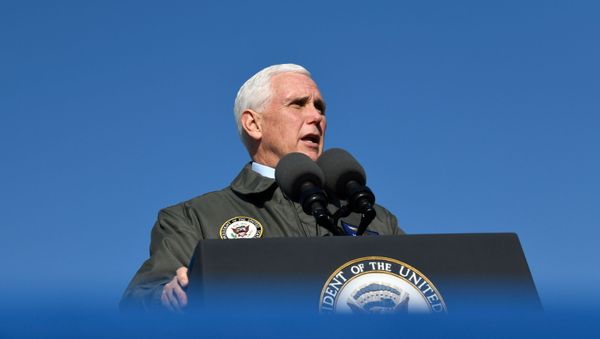 U.S. Vice President Mike Pence visits Naval Air Station Lemoore in Lemoore, California, U.S., January 16, 2021. REUTERS/Kate Munsch - Sputnik International