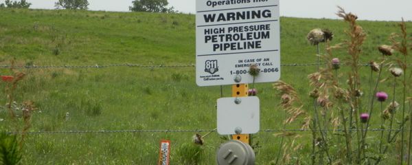 A sign in Steele City, Nebraska where the Keystone XL pipeline would terminate - Sputnik International