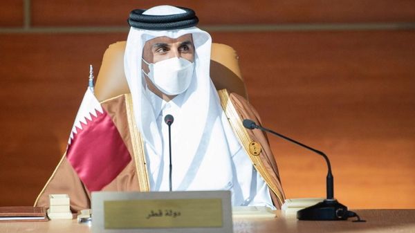 Qatar's Emir Sheikh Tamim bin Hamad al-Thani attends the Gulf Cooperation Council's (GCC) 41st Summit in Al-Ula, Saudi Arabia January 5, 2021 - Sputnik International