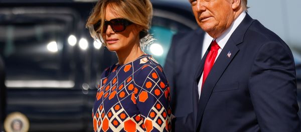 US President Donald Trump and first lady Melania Trump arrive at Palm Beach International Airport in West Palm Beach, Florida, 20 January 2021 US President Donald Trump and first lady Melania Trump arrive at Palm Beach International Airport in West Palm Beach, Florida, 20 January 2021 - Sputnik International