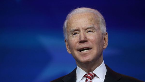 U.S. President-elect Joe Biden announces his nominee for secretary of education, Miguel Cardona in Wilmington, Delaware, U.S., December 23, 2020.  - Sputnik International