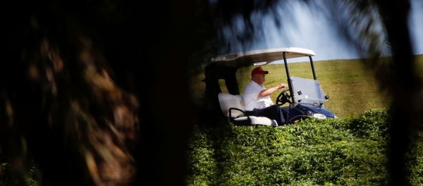 U.S. President Donald Trump plays golf at the Trump International Golf Club in West Palm Beach, Florida, U.S., December 28, 2020. U.S. President Donald Trump plays golf at the Trump International Golf Club in West Palm Beach, Florida, U.S., December 28, 2020. - Sputnik International