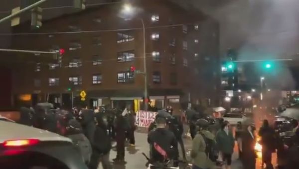 Antifa protests in Tacoma, Washington state - Sputnik International