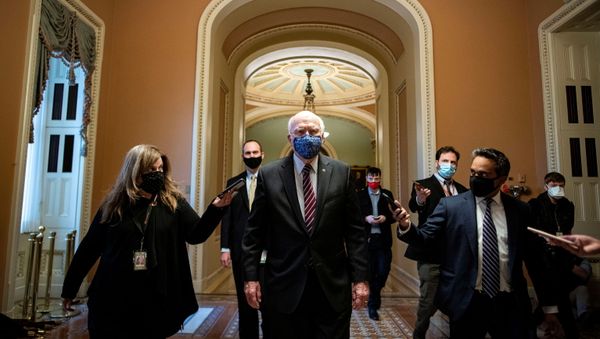 US Senator Patrick Leahy (D-VT) walks to his office after delivering floor remarks at the U.S. Capitol in Washington US Senator Patrick Leahy (D-VT) walks to his office after delivering floor remarks at the U.S. Capitol in Washington - Sputnik International