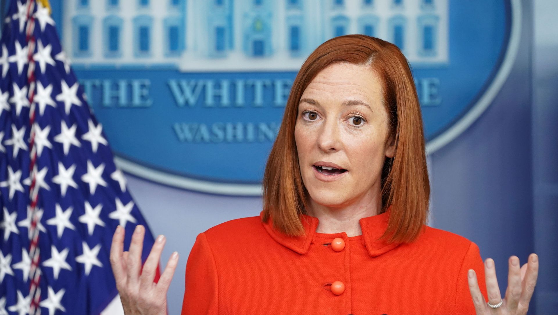 White House Press Secretary Jen Psaki holds a press briefing at the White House in Washington, U.S., January 26, 2021 White House Press Secretary Jen Psaki holds a press briefing at the White House in Washington, U.S., January 26, 2021 - Sputnik International, 1920, 03.02.2021