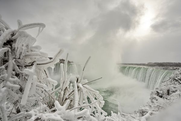When Steam Turns to Ice: Niagara Falls in Winter When Steam Turns to Ice: Niagara Falls in Winter - Sputnik International