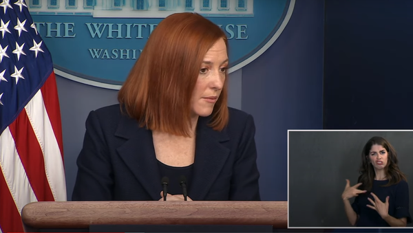 White House Press Secretary Jen Psaki during the Friday, January 29, 2021 press briefing. - Sputnik International