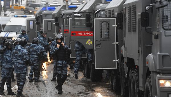 Riot police prepare for an unauthorised rally of Navalny supporters in Moscow, 31 January 2021 Riot police prepare for an unauthorised rally of Navalny supporters in Moscow, 31 January 2021 - Sputnik International
