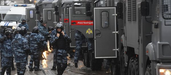 Riot police prepare for an unauthorised rally of Navalny supporters in Moscow, 31 January 2021 - Sputnik International