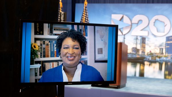 Stacey Abrams speaks at Democratic National Convention in Milwaukee, Wisconsin, U.S. August 18, 2020 - Sputnik International