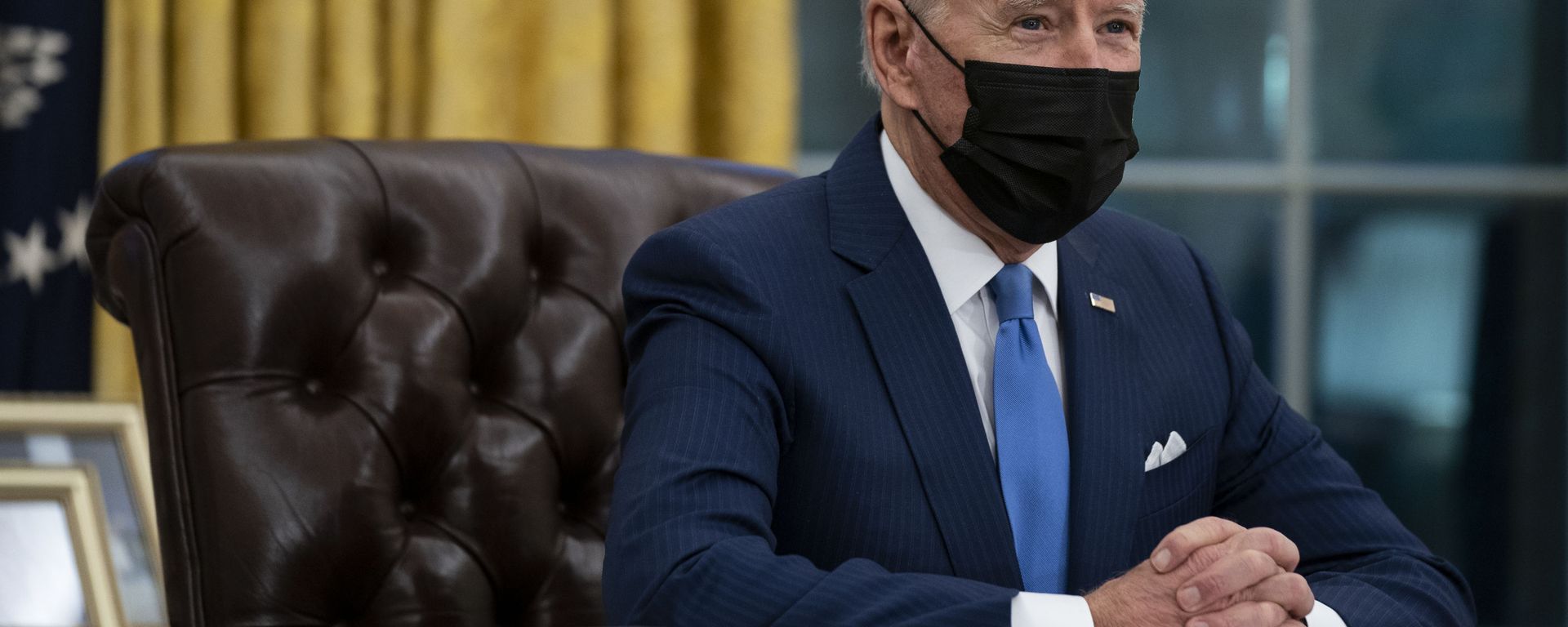 President Joe Biden delivers remarks on immigration, in the Oval Office of the White House, Tuesday, Feb. 2, 2021, in Washington. - Sputnik International, 1920, 09.08.2022