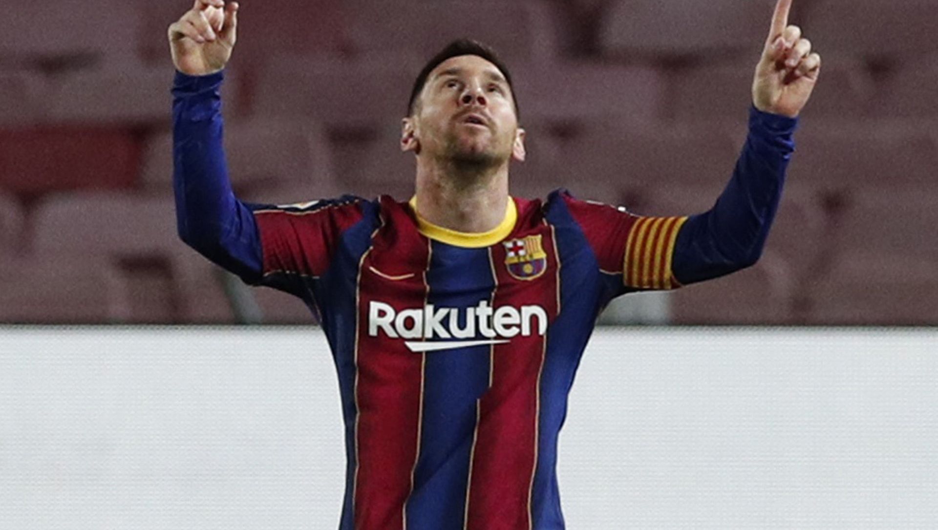 Barcelona's Lionel Messi celebrates scoring the first goal of a game on 31 January 2021 Barcelona's Lionel Messi celebrates scoring the first goal of a game on 31 January 2021 - Sputnik International, 1920, 05.03.2021