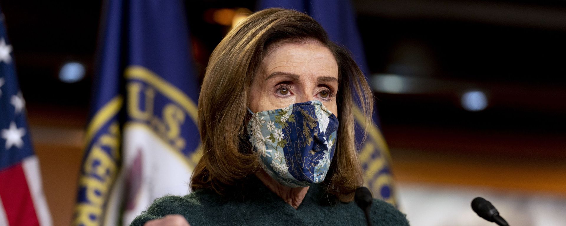 House Speaker Nancy Pelosi of Calif. speaks at a news conference on Capitol Hill in Washington, Thursday, Jan. 28, 2021. House Speaker Nancy Pelosi of Calif. speaks at a news conference on Capitol Hill in Washington, Thursday, Jan. 28, 2021. - Sputnik International, 1920, 17.09.2021