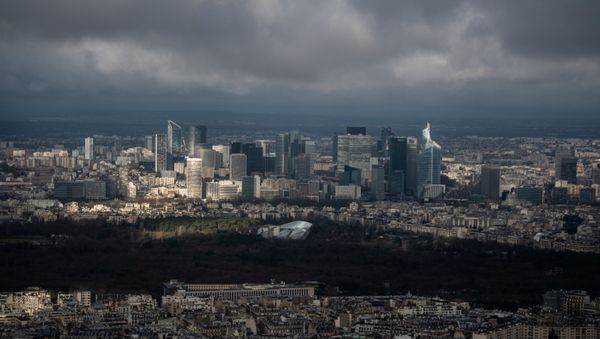 A picture taken on February 1, 2021 in Paris, shows the business district of La Defense on a cloudy day. (Photo by Martin BUREAU / AFP) - Sputnik International