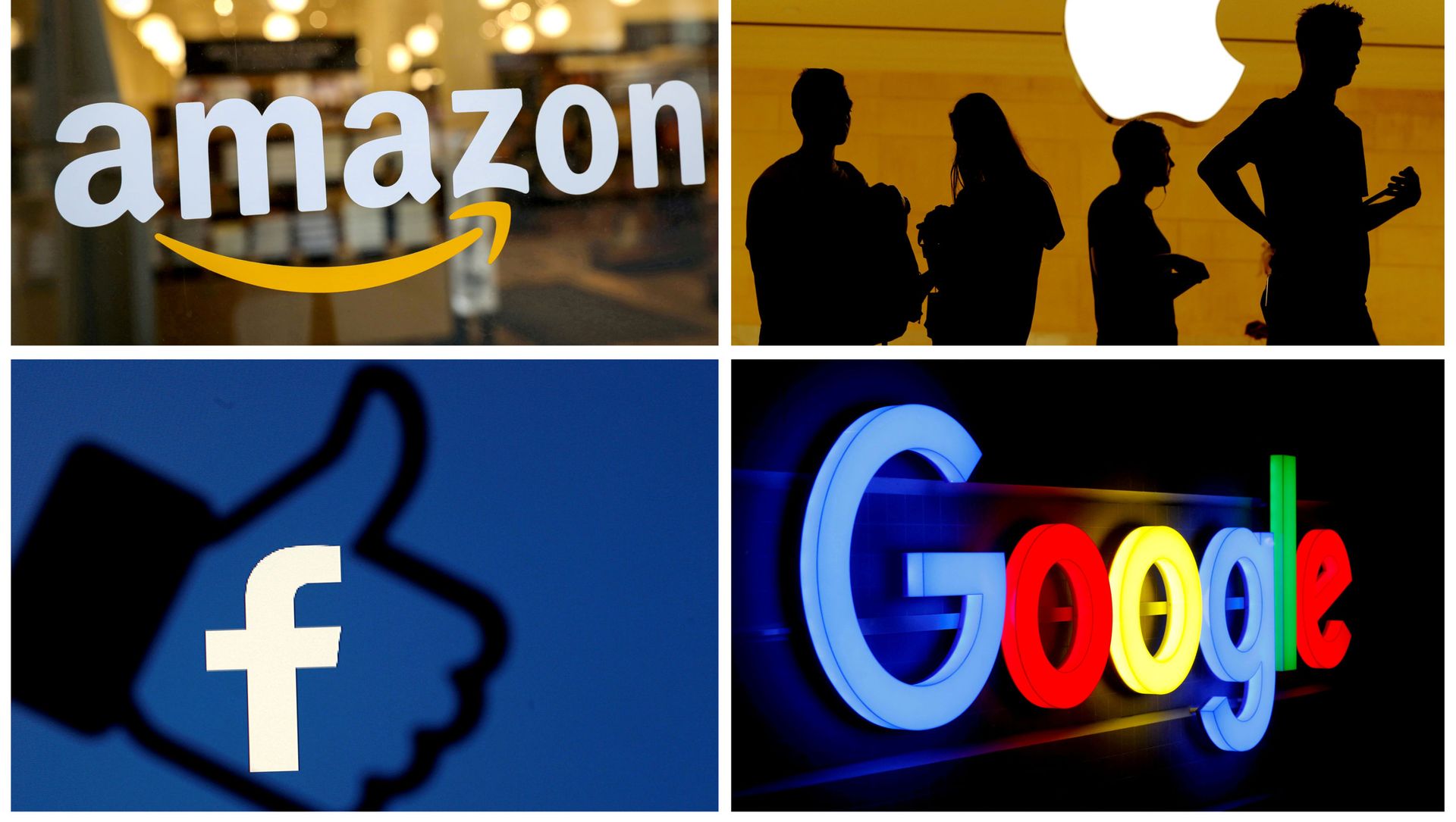 FILE PHOTO: The logos of Amazon, Apple, Facebook and Google in a combination photo./File Photo FILE PHOTO: The logos of Amazon, Apple, Facebook and Google in a combination photo./File Photo - Sputnik International, 1920, 06.02.2021