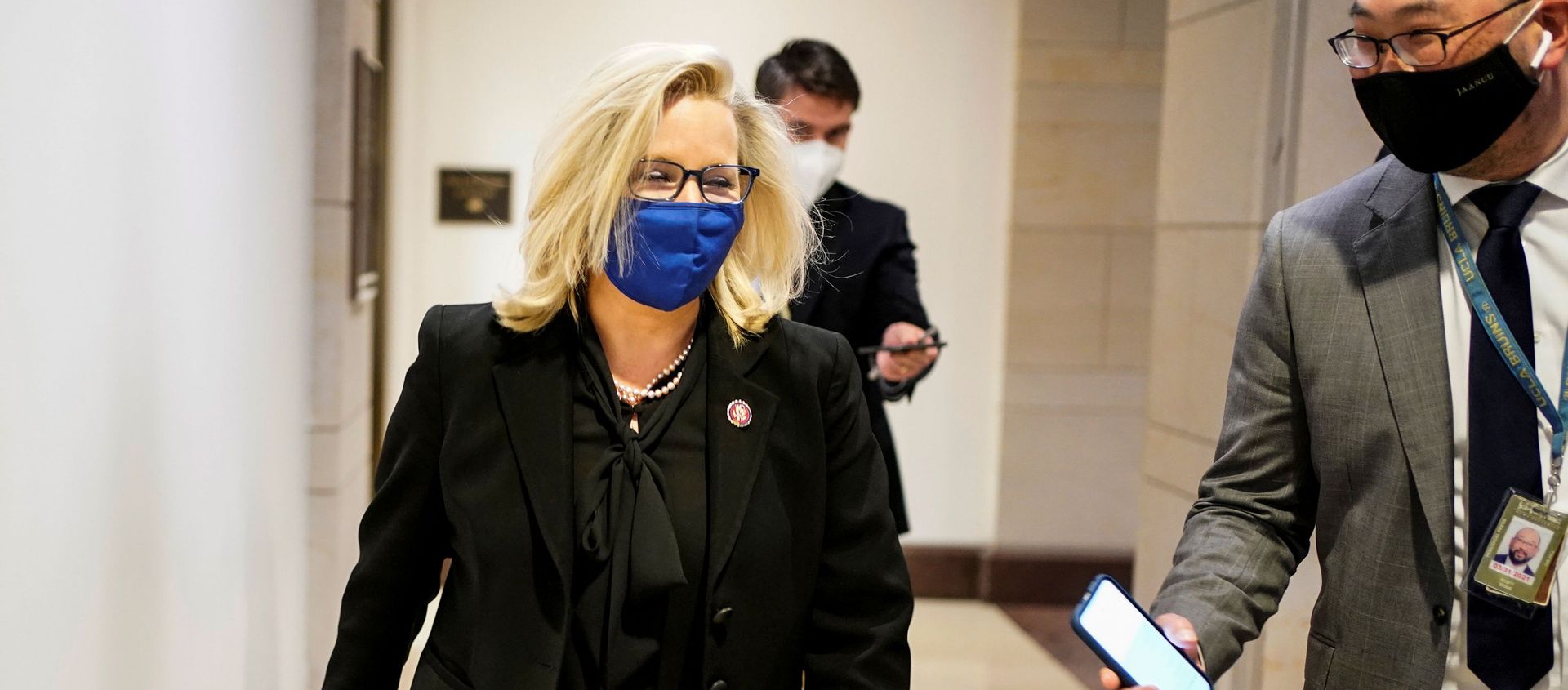 Liz Cheney (R-WY) departs after a House Republican Caucus meeting on Capitol Hill in Washington, U.S., February 3, 2021. Liz Cheney (R-WY) departs after a House Republican Caucus meeting on Capitol Hill in Washington, U.S., February 3, 2021. - Sputnik International, 1920, 07.02.2021