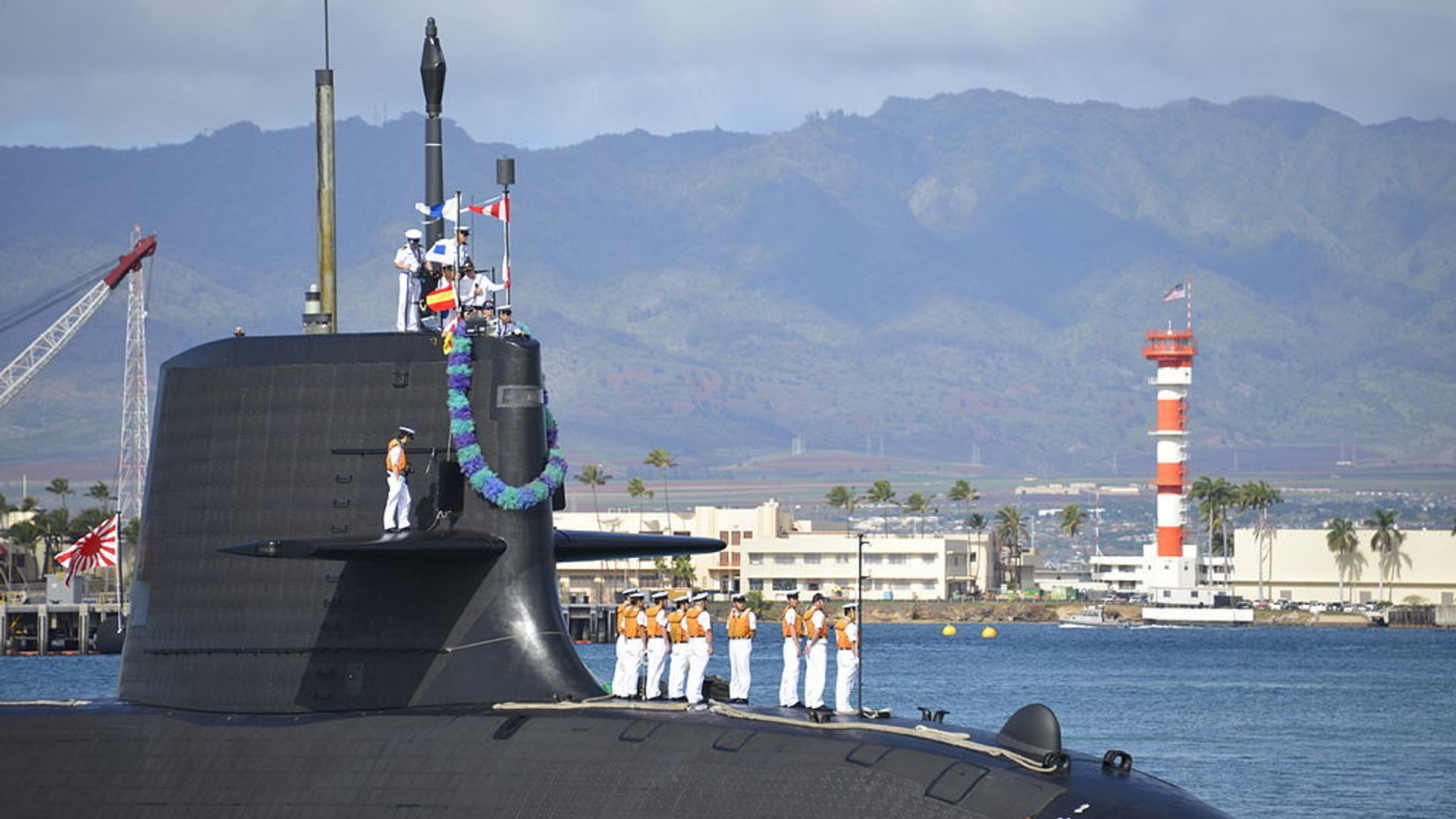Japan Maritime Self Defense Force (JMSDF) submarine Hakuryu (SS-503) arrives at Joint Base Pearl Harbor-Hickam for a scheduled port visit, Feb. 6. While in port, the submarine crew will conduct various training evolutions and have the opportunity to enjoy the sights and culture of Hawaii. Japan Maritime Self Defense Force (JMSDF) submarine Hakuryu (SS-503) arrives at Joint Base Pearl Harbor-Hickam for a scheduled port visit, Feb. 6. While in port, the submarine crew will conduct various training evolutions and have the opportunity to enjoy the sights and culture of Hawaii. - Sputnik International, 1920, 09.02.2021