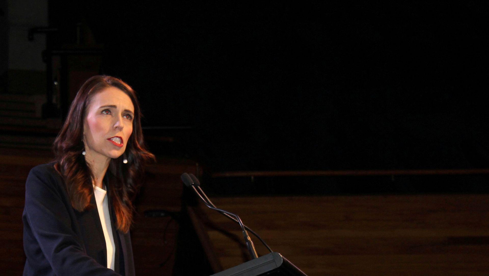 Prime Minister Jacinda Ardern addresses supporters at a Labour Party event in Wellington, New Zealand, October 11, 2020. Prime Minister Jacinda Ardern addresses supporters at a Labour Party event in Wellington, New Zealand, October 11, 2020. - Sputnik International, 1920, 09.02.2021