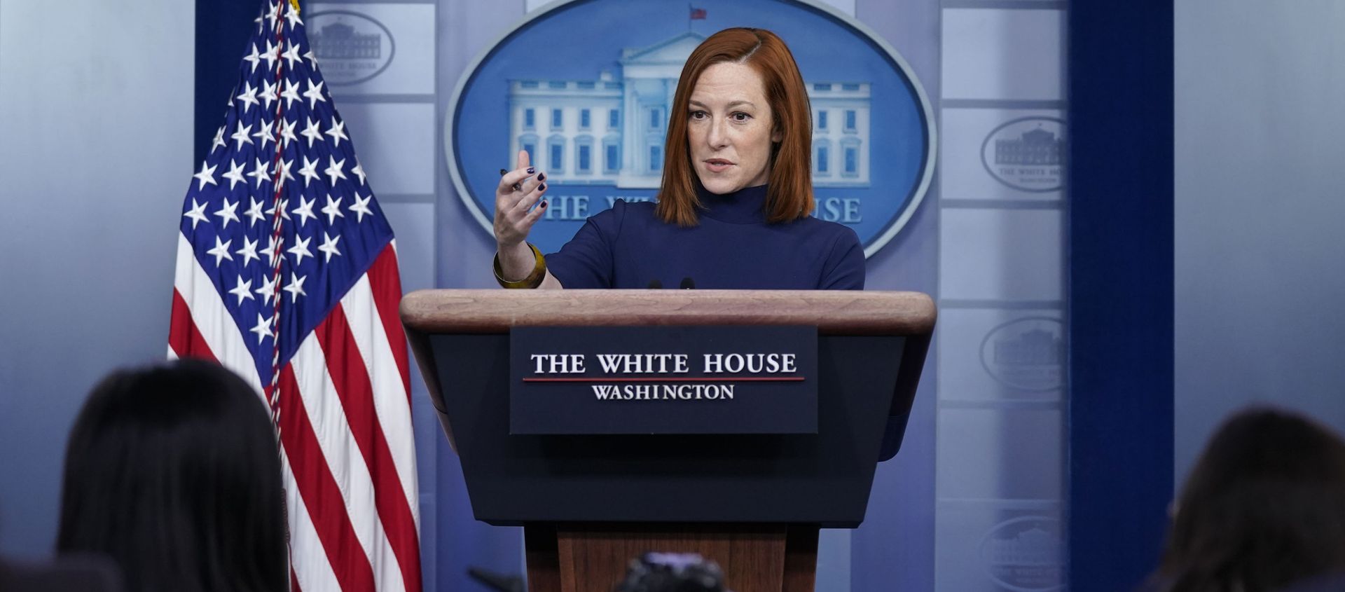 White House press secretary Jen Psaki speaks during a press briefing at the White House, Monday, Feb. 8, 2021, in Washington White House press secretary Jen Psaki speaks during a press briefing at the White House, Monday, Feb. 8, 2021, in Washington - Sputnik International, 1920, 19.02.2021