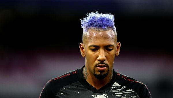Bayern's Jerome Boateng warms up prior to the German Bundesliga soccer match between FC Bayern Munich and Schalke 04 in Munich, Germany, Friday, Sept. 18, 2020.  - Sputnik International