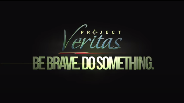 Screenshot of Project Veritas logo - Sputnik International