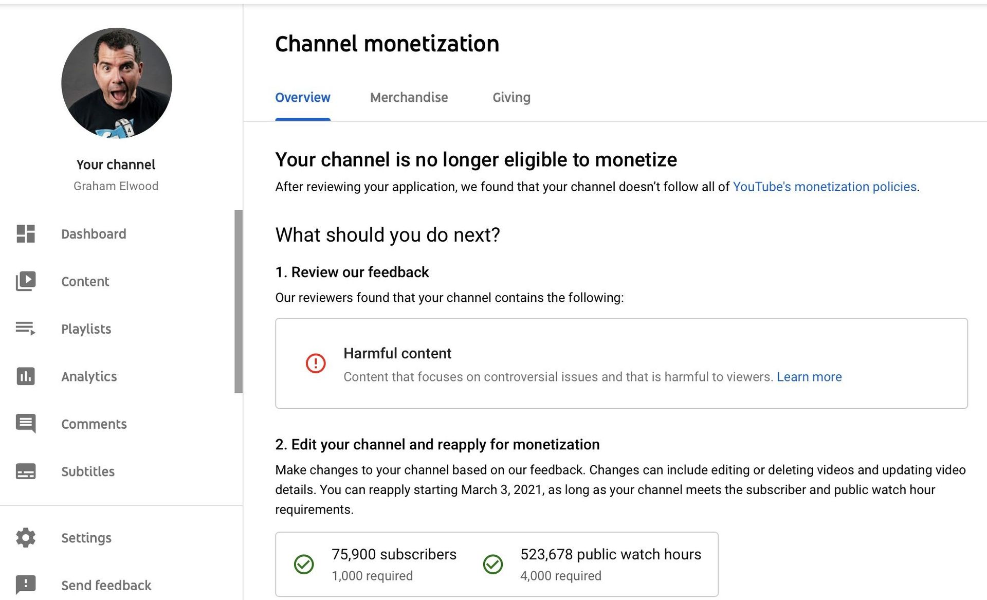 US Comedian Graham Elwood Explains How YouTube 'Demonetised' His Show For Alleged 'Harmful Content' US Comedian Graham Elwood Explains How YouTube 'Demonetised' His Show For Alleged 'Harmful Content' - Sputnik International, 1920, 13.02.2021