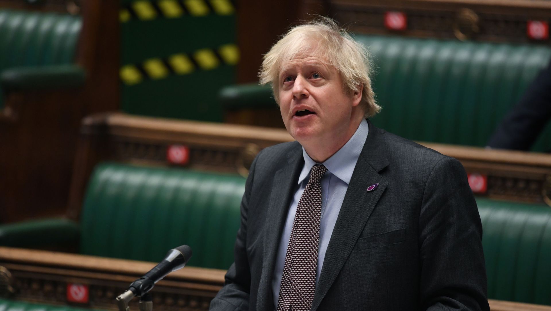 Britain's Prime Minister Boris Johnson speaks during a question period at the House of Commons in London, Britain January 27, 2021 Britain's Prime Minister Boris Johnson speaks during a question period at the House of Commons in London, Britain January 27, 2021 - Sputnik International, 1920, 21.02.2021