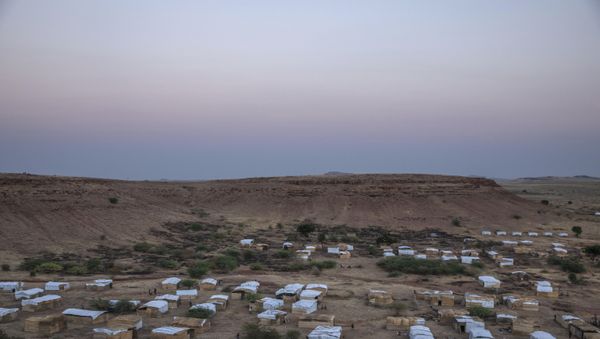 A general view of Umm Rakouba refugee camp which is currently hosting Tigray people who fled the conflict in Ethiopia's Tigray region, in Qadarif, eastern Sudan, Thursday, Nov. 26, 2020. - Sputnik International