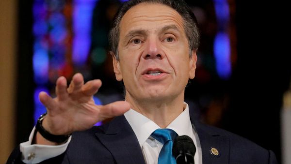 New York Governor Andrew Cuomo delivers remarks on the coronavirus disease (COVID-19) at the Riverside Church in Manhattan, New York City, U.S., November 15, 2020 - Sputnik International