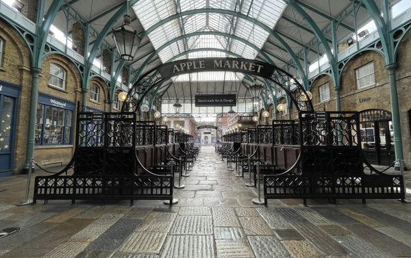 Empty stalls of Covent Garden's Apple Market, London, 15 February 2021. Empty stalls of Covent Garden's Apple Market, London, 15 February 2021. - Sputnik International