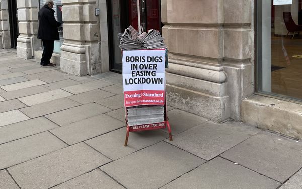 A newspaper stand near Green Park underground station in central London, 15 February 2021. A newspaper stand near Green Park underground station in central London, 15 February 2021. - Sputnik International