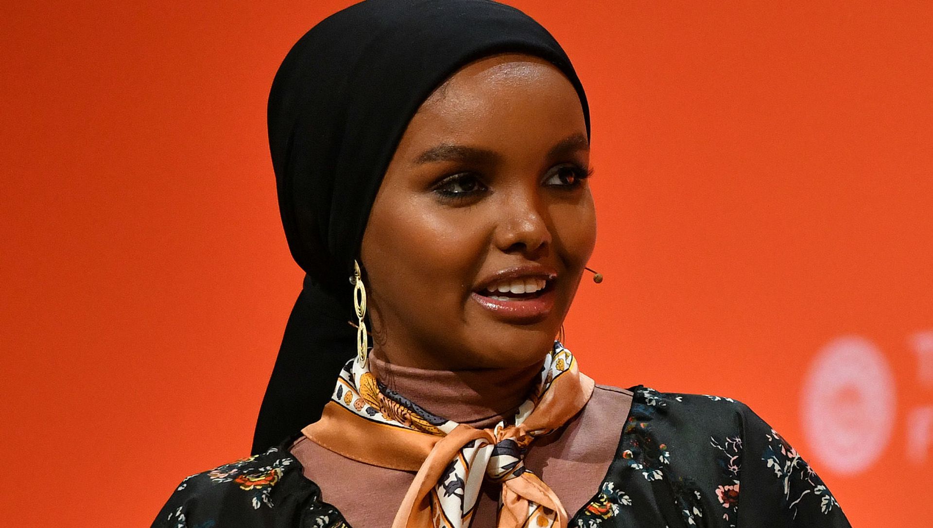 Halima Aden speaks onstage during the 2020 Embrace Ambition Summit by the Tory Burch Foundation at Jazz at Lincoln Center on March 05, 2020 in New York City Halima Aden speaks onstage during the 2020 Embrace Ambition Summit by the Tory Burch Foundation at Jazz at Lincoln Center on March 05, 2020 in New York City - Sputnik International, 1920, 17.02.2021