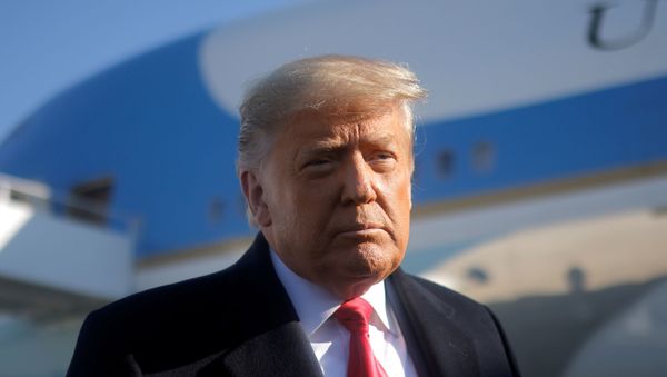 U.S. President Trump departs Washington on travel to Texas at Joint Base Andrews in Maryland - Sputnik International