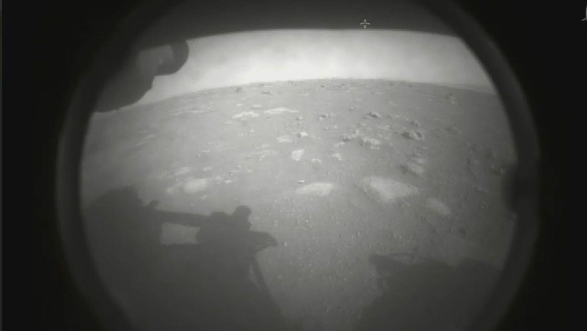 Image released by the US' National Aeronautics and Space Administration marks the very first photo snapped by the Perseverance rover after its historic landing on the distant red planet on February 18, 2021. Image released by the US' National Aeronautics and Space Administration marks the very first photo snapped by the Perseverance rover after its historic landing on the distant red planet on February 18, 2021. - Sputnik International, 1920, 22.02.2021