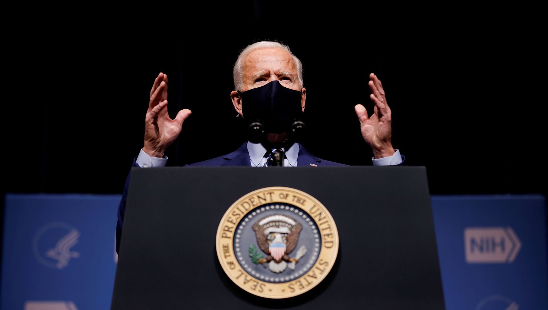 FILE PHOTO: U.S. President Joe Biden visits the National Institutes of Health (NIH) in Bethesda, Maryland FILE PHOTO: U.S. President Joe Biden visits the National Institutes of Health (NIH) in Bethesda, Maryland - Sputnik International, 1920, 16.03.2021