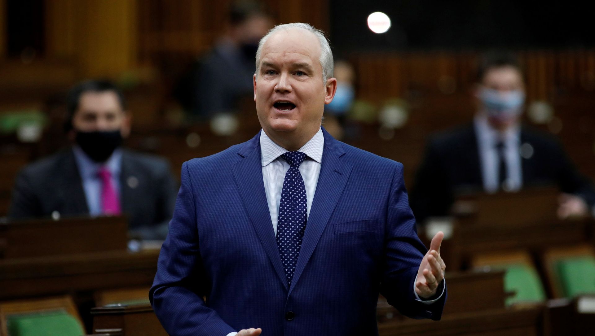 Canada's Conservative Party leader Erin O'Toole speaks during Question Period in the House of Commons on Parliament Hill in Ottawa, Ontario, Canada, 3 February 2021. Canada's Conservative Party leader Erin O'Toole speaks during Question Period in the House of Commons on Parliament Hill in Ottawa, Ontario, Canada, 3 February 2021. - Sputnik International, 1920, 23.02.2021