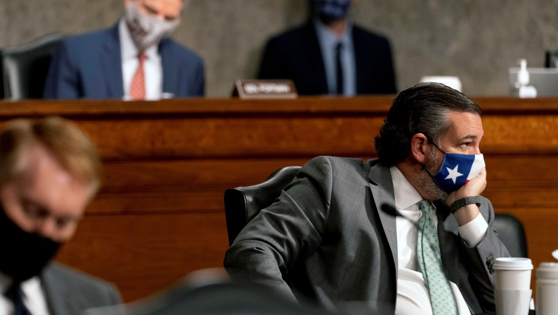 Sen. Ted Cruz, R-Texas, appears at a Senate Homeland Security and Governmental Affairs & Senate Rules and Administration joint hearing on Capitol Hill, Washington, U.S., February 23, 2021, to examine the January 6th attack on the Capitol Sen. Ted Cruz, R-Texas, appears at a Senate Homeland Security and Governmental Affairs & Senate Rules and Administration joint hearing on Capitol Hill, Washington, U.S., February 23, 2021, to examine the January 6th attack on the Capitol - Sputnik International, 1920, 23.02.2021