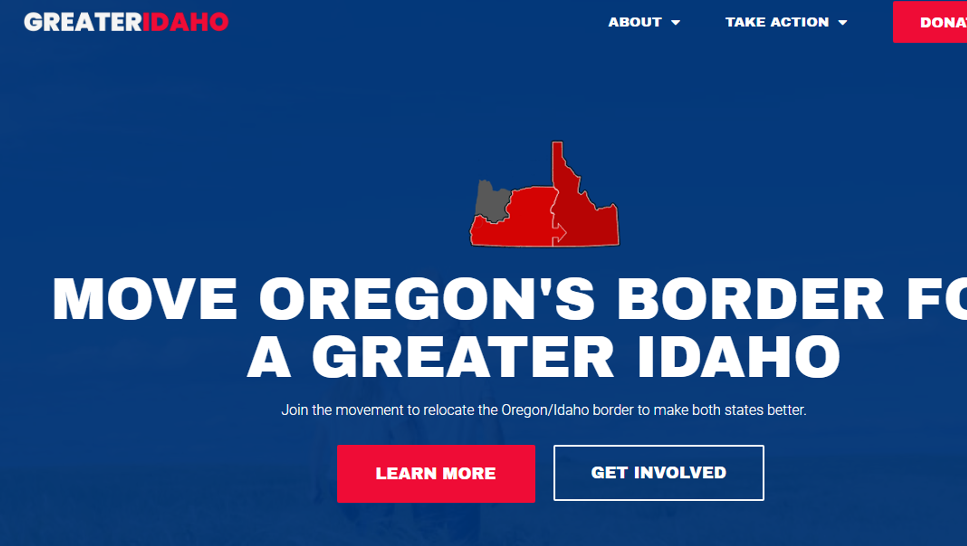 Screenshot from the website of the Greater Idaho movement Screenshot from the website of the Greater Idaho movement - Sputnik International, 1920, 25.02.2021