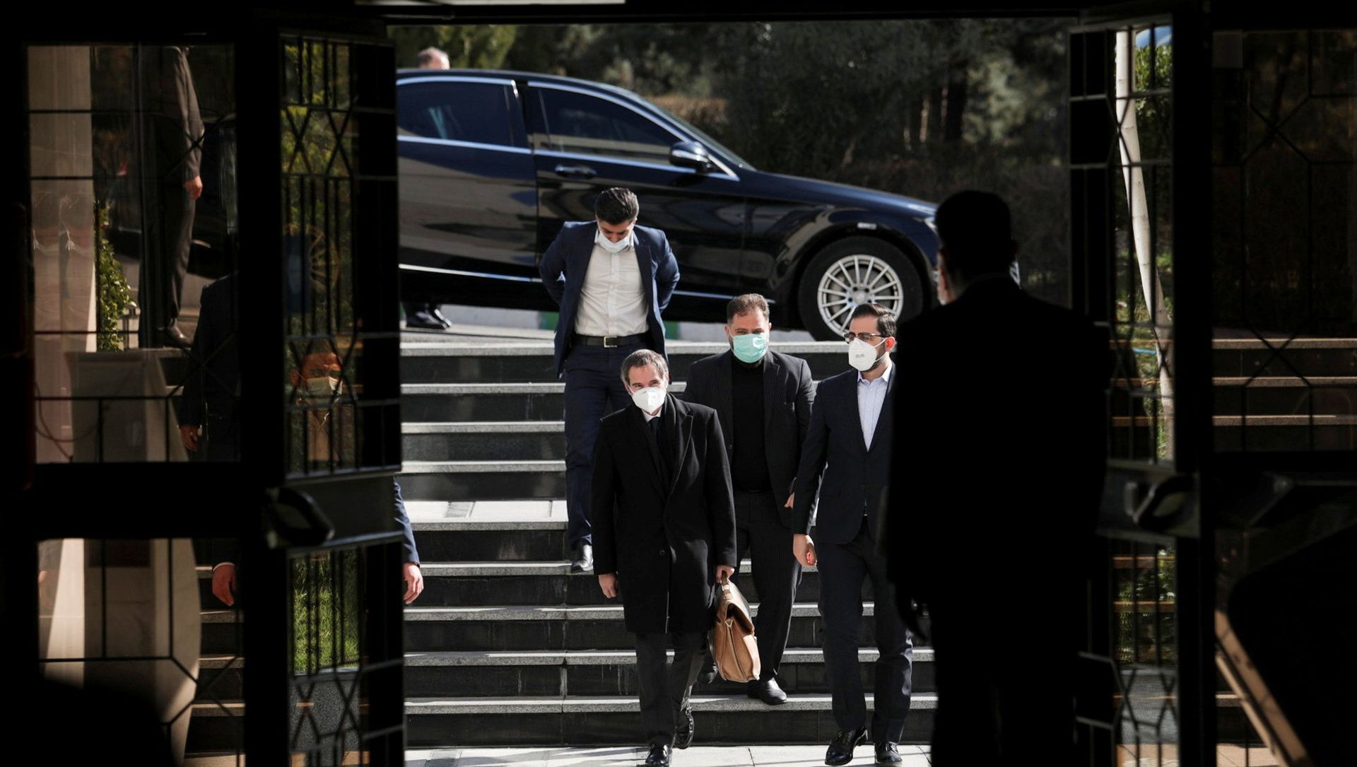 International Atomic Energy Agency (IAEA) Director General Rafael Grossi walks during a meeting with the head of Iran's Atomic Energy Organisation Ali-Akbar Salehi, in Tehran, Iran, 21 February 2021 International Atomic Energy Agency (IAEA) Director General Rafael Grossi walks during a meeting with the head of Iran's Atomic Energy Organisation Ali-Akbar Salehi, in Tehran, Iran, 21 February 2021 - Sputnik International, 1920, 25.02.2021