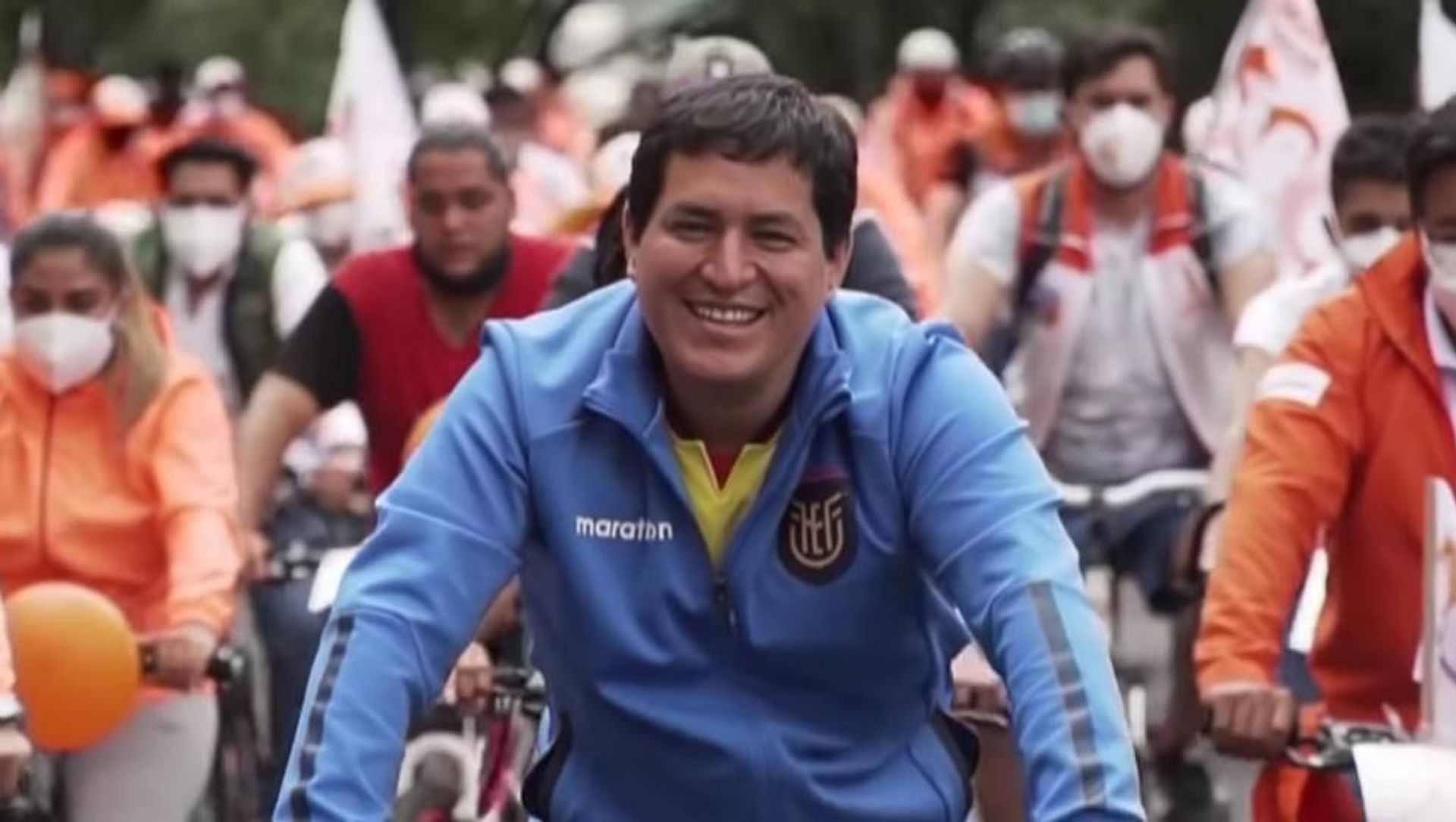 Ecuadorian-presidential-candidate-Andres-Arauz-cycling-in-Ecuador Ecuadorian-presidential-candidate-Andres-Arauz-cycling-in-Ecuador - Sputnik International, 1920, 26.02.2021