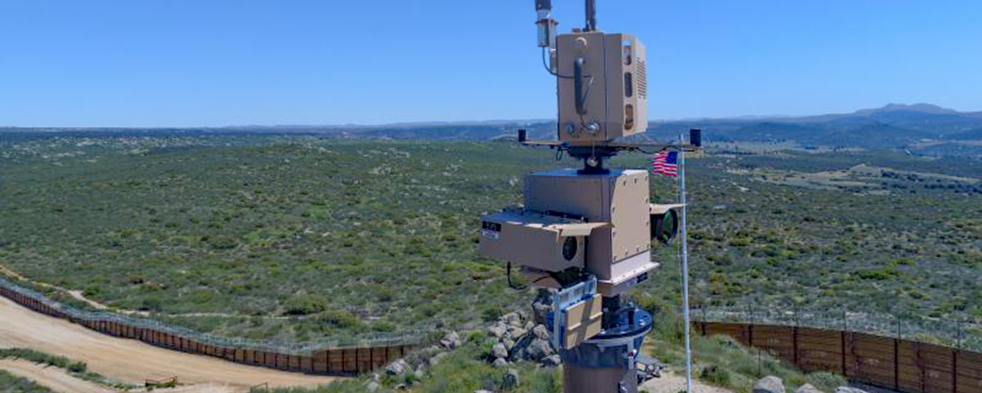 An autonomous surveillance tower along the US-Mexico Border. File photo. An autonomous surveillance tower along the US-Mexico Border. File photo. - Sputnik International, 1920, 25.02.2021