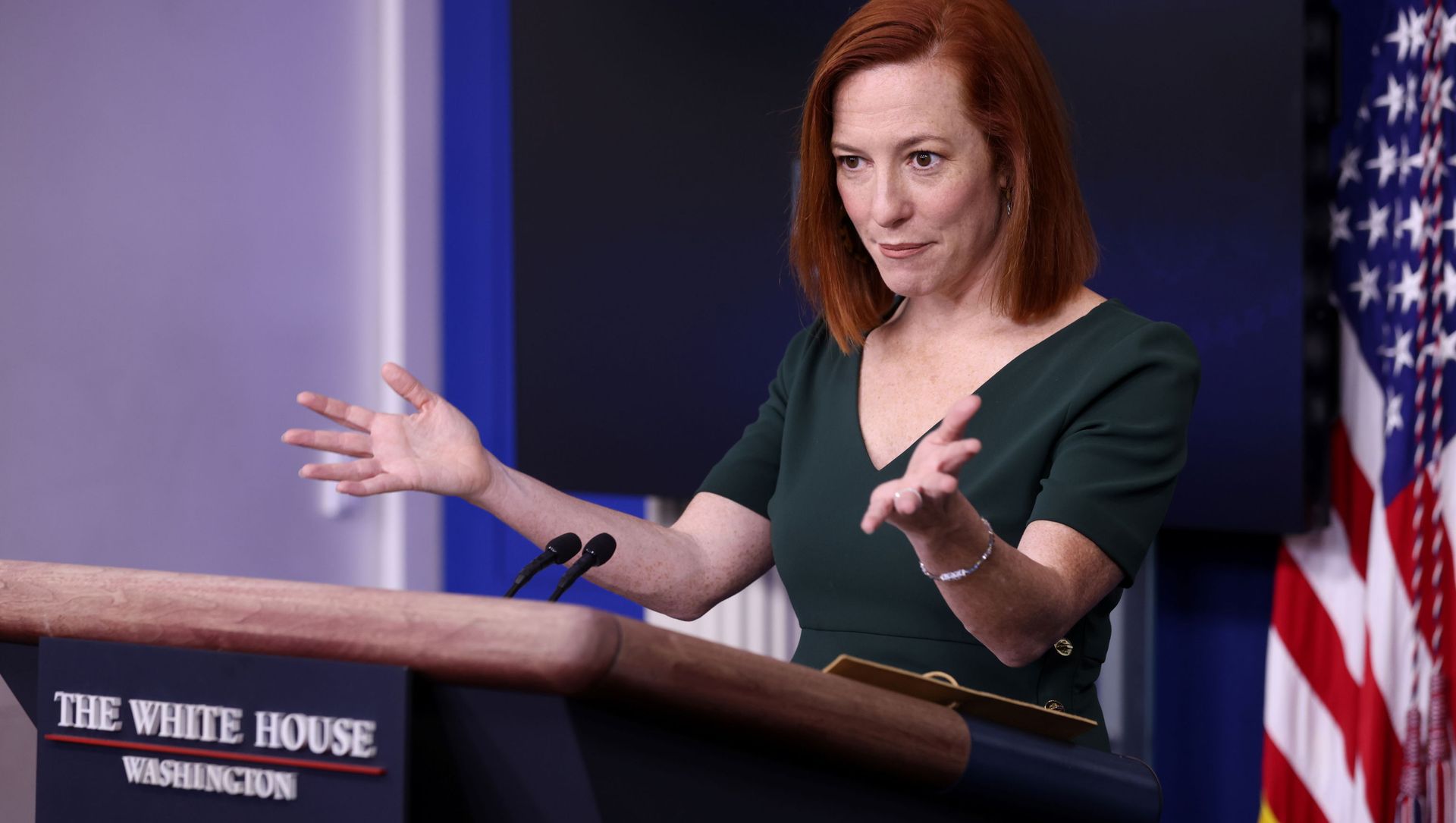 White House Press Secretary Jen Psaki holds the daily press briefing at the White House in Washington, U.S. February 25, 2021 White House Press Secretary Jen Psaki holds the daily press briefing at the White House in Washington, U.S. February 25, 2021 - Sputnik International, 1920, 26.02.2021