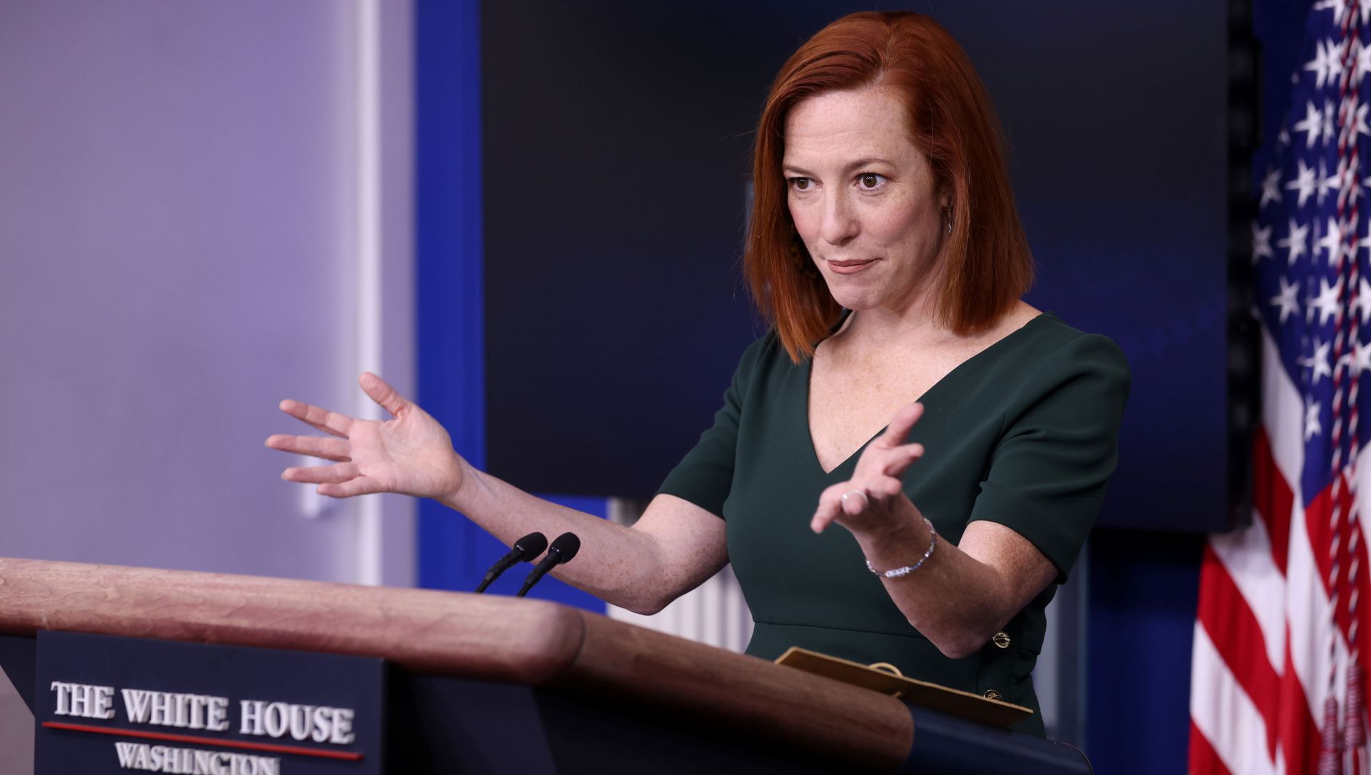 White House Press Secretary Jen Psaki holds the daily press briefing at the White House in Washington, U.S. February 25, 2021 White House Press Secretary Jen Psaki holds the daily press briefing at the White House in Washington, U.S. February 25, 2021 - Sputnik International, 1920, 02.03.2021
